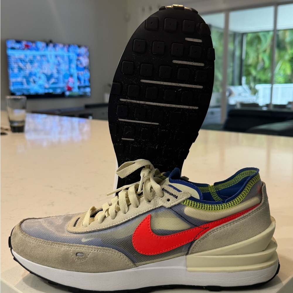 Nike Waffle One 'Coconut Milk Crimson Royal' DA7995-101 Men's Shoes - Men’s 9.5